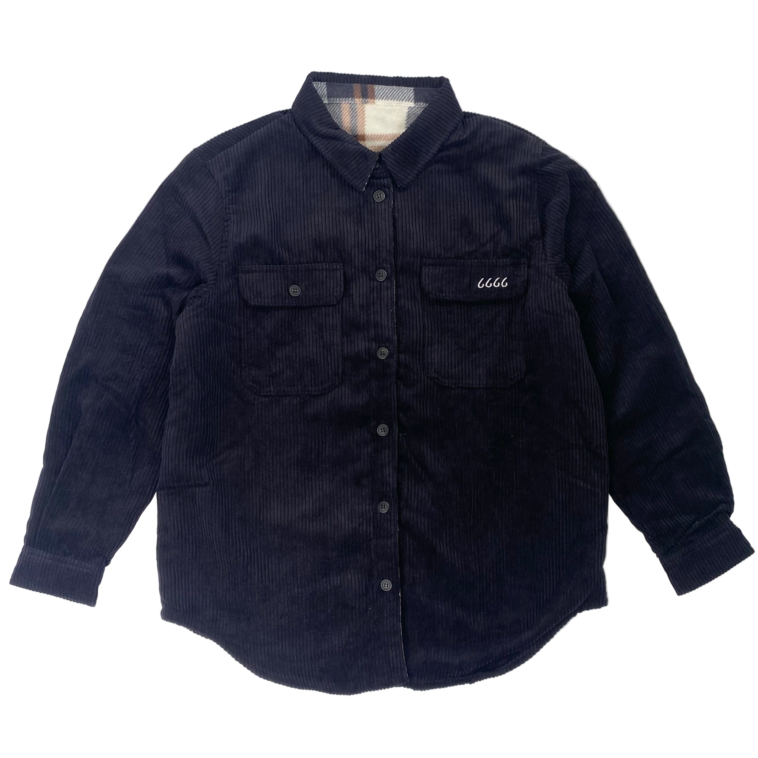 Four Sixes Corduroy/Flannel REVERSIBLE Shacket