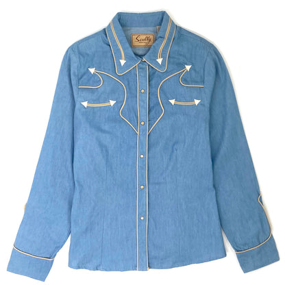 Ladies Vintage Denim Shirt