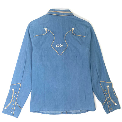 Ladies Vintage Denim Shirt