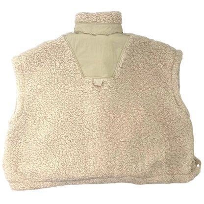 Oversized Sherpa Fleece Layering Vest