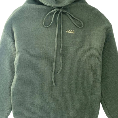 Woman's Olive Turtleneck Knit Sweater