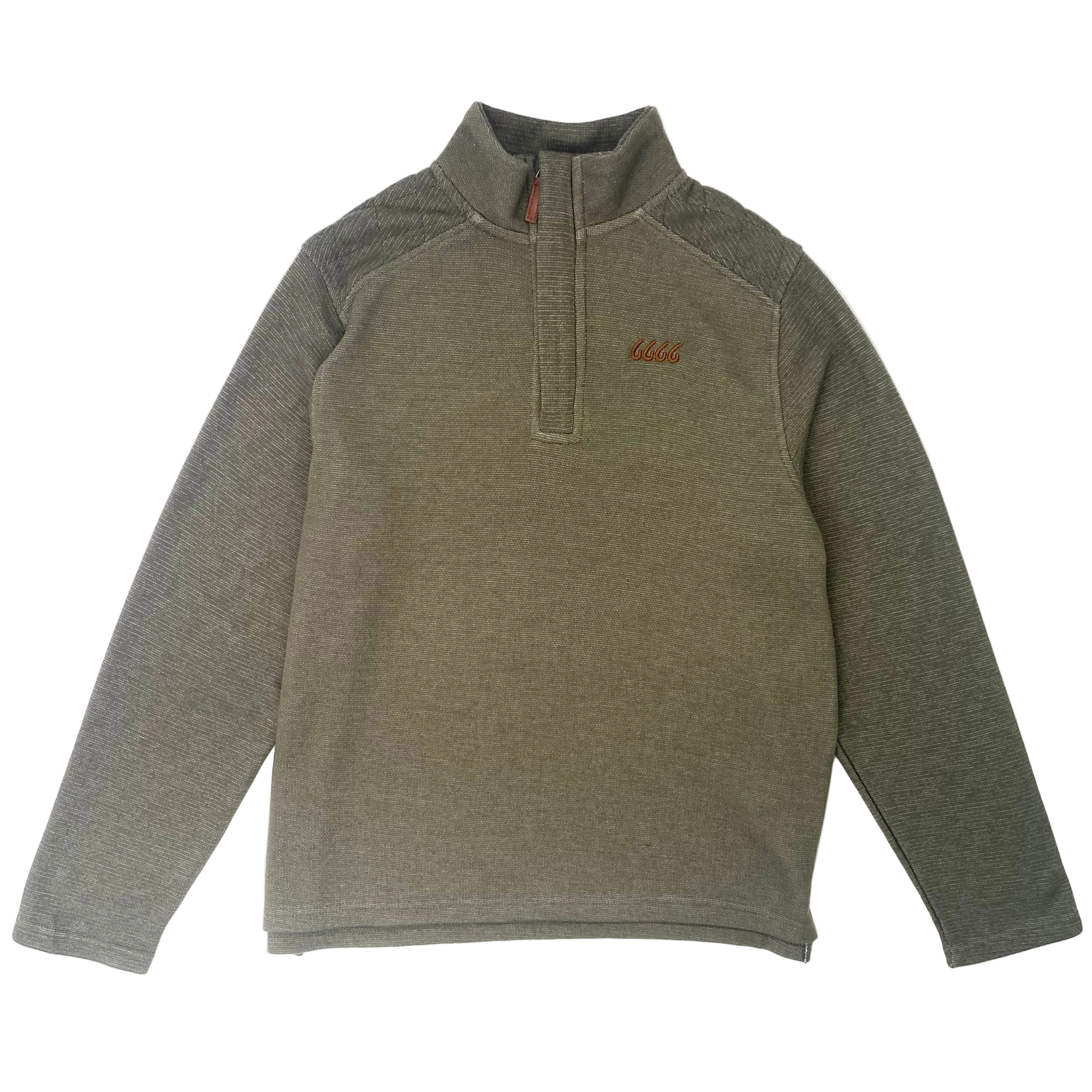 Men's Heather Green Quarter Zip