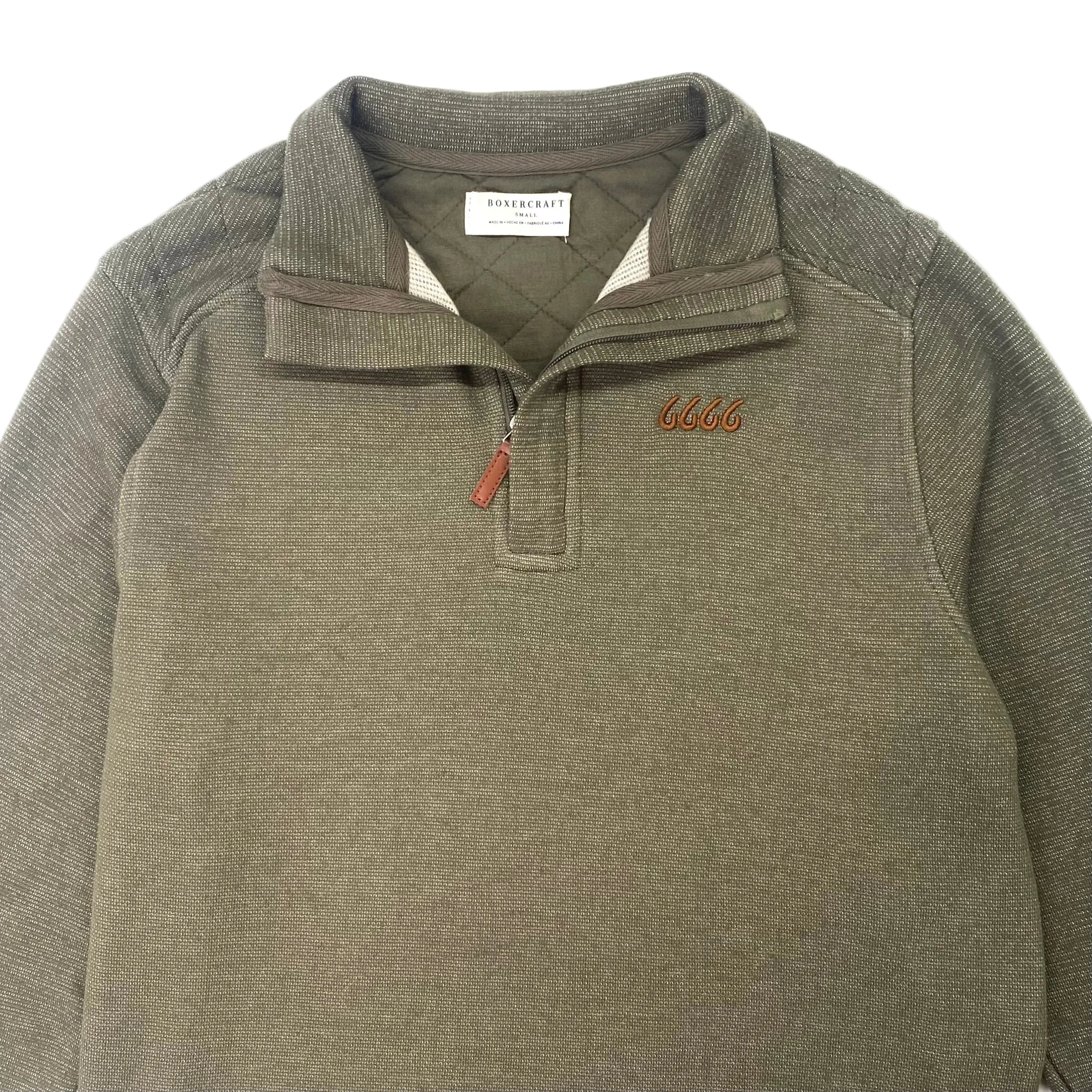 Men's Heather Green Quarter Zip