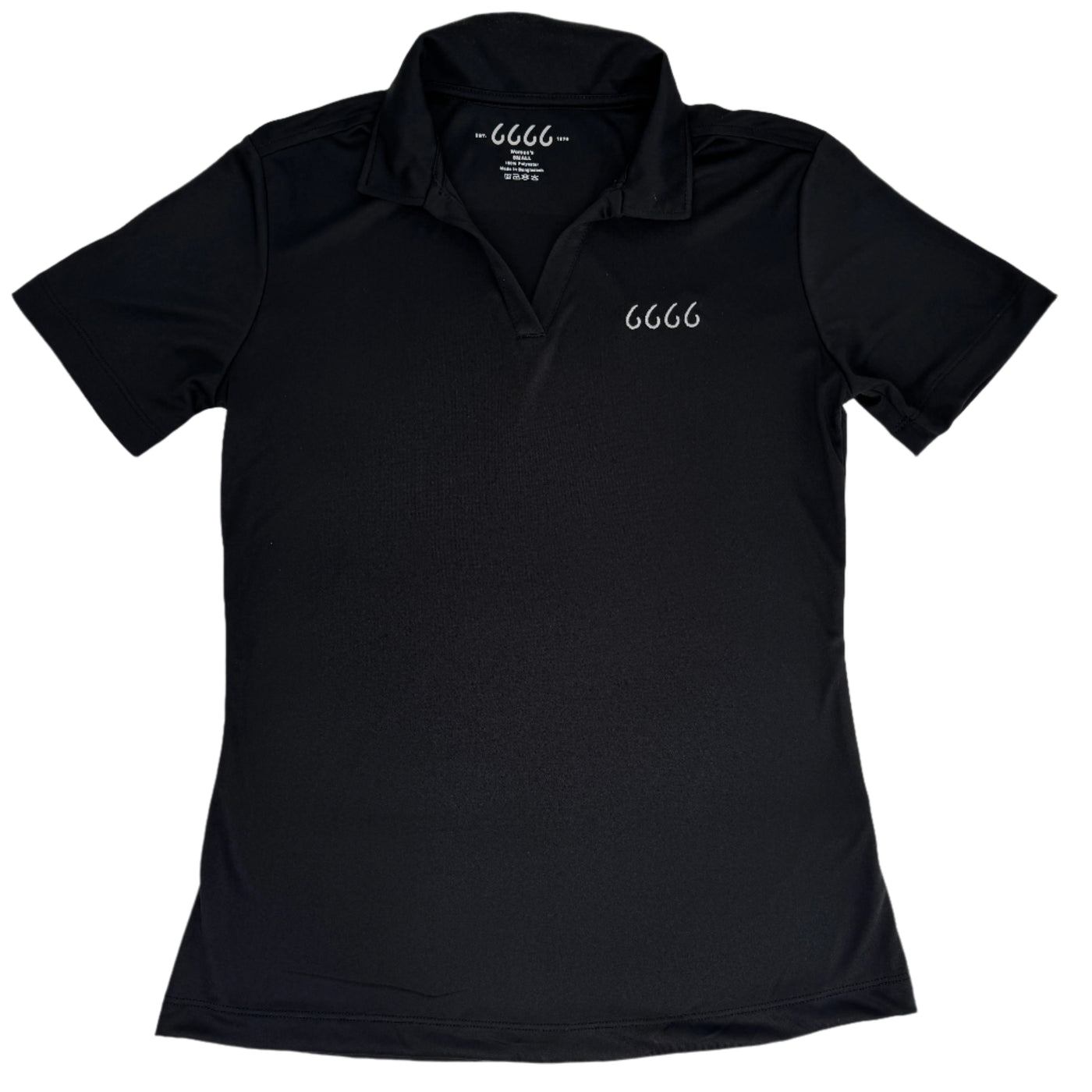 Four Sixes Women's Performance Polo-Black
