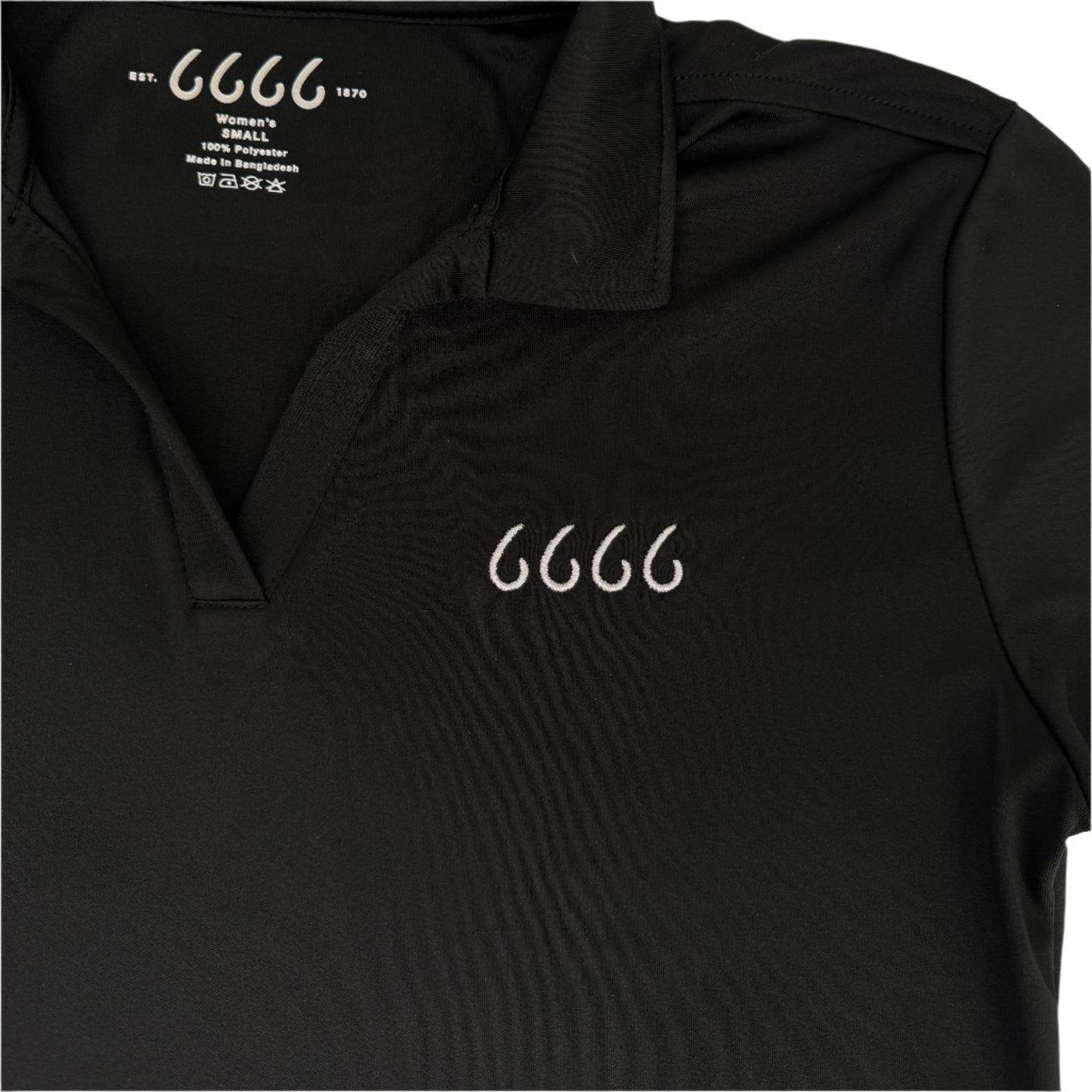 Four Sixes Women's Performance Polo-Black