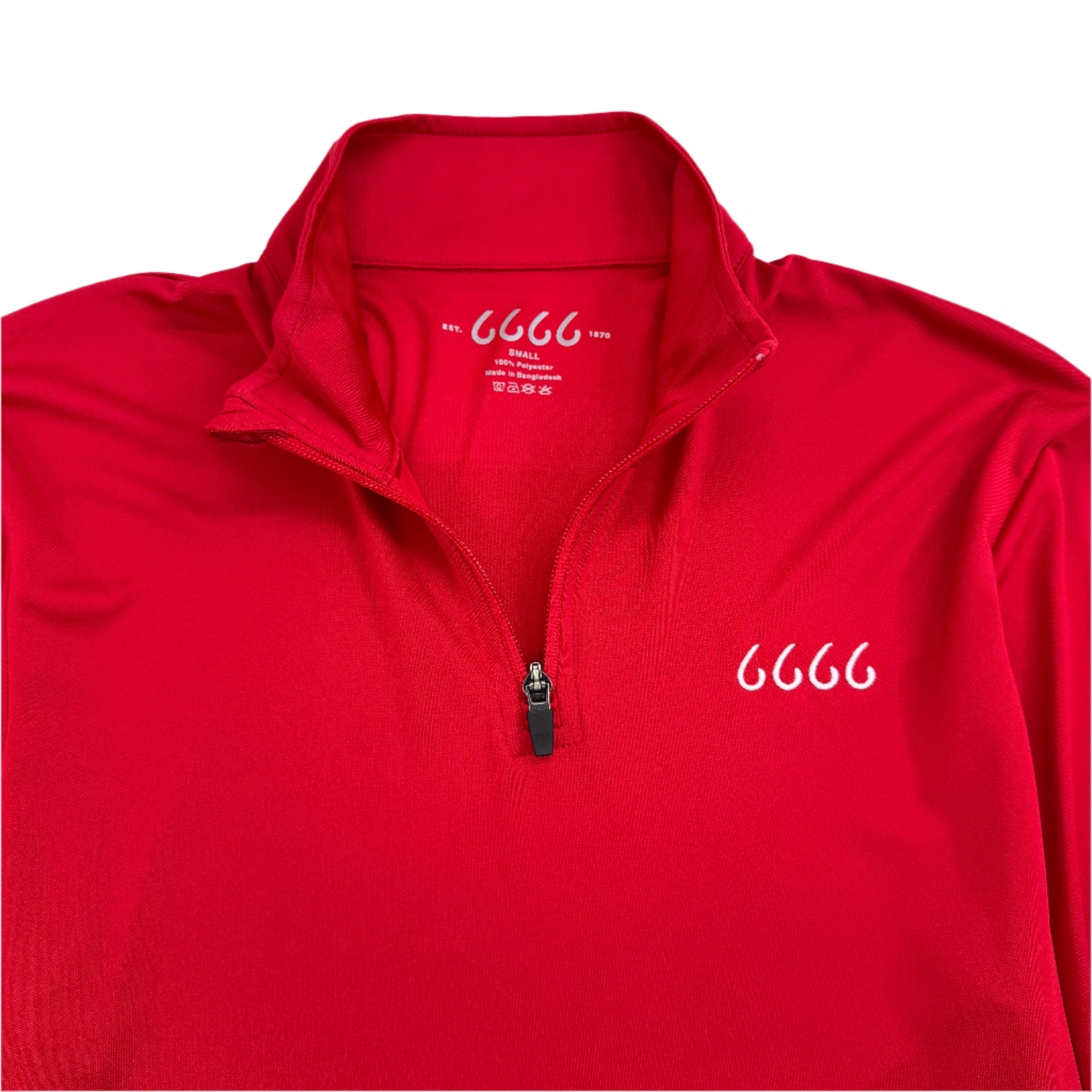 Four Sixes Men's Performance Quarter Zip Pullover-Red – Shop 6666