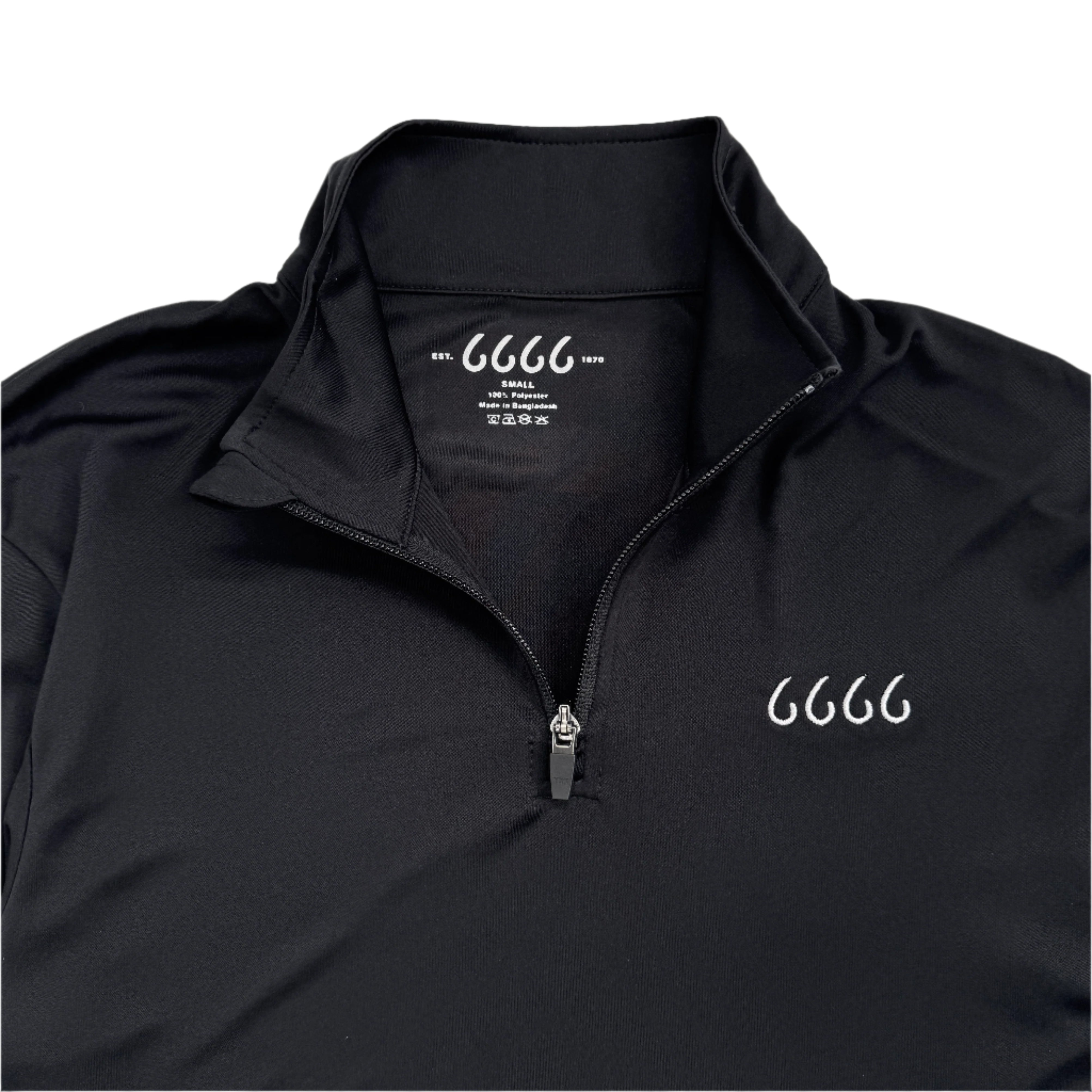 Four Sixes Men's Performance Quarter Zip Pullover-Black – Shop