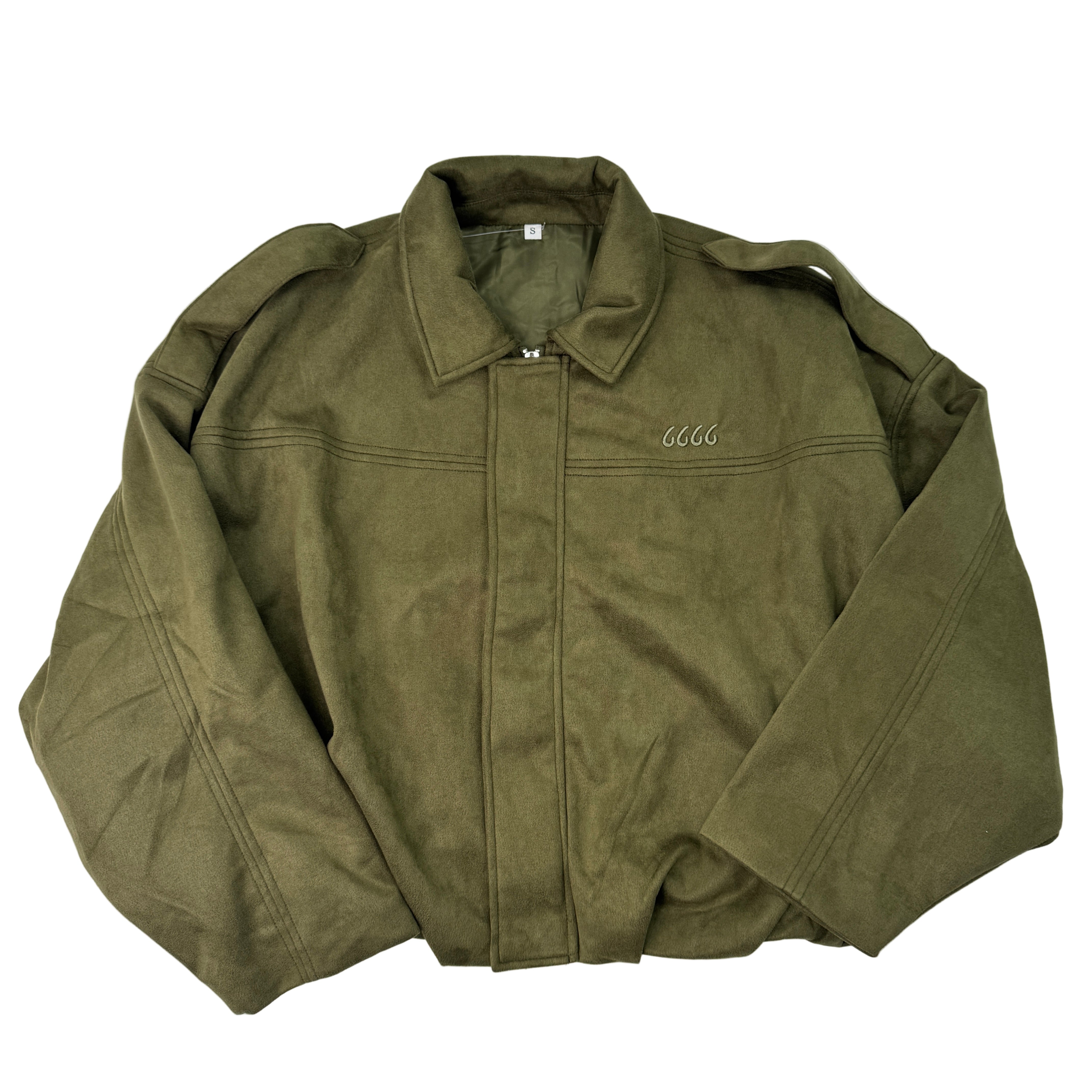 Ladies Faux Suede Bomber Jacket - Army Green – Shop 6666 Ranch