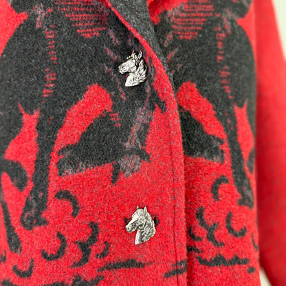 Schaefer Women's Blanket Coat-Crimson