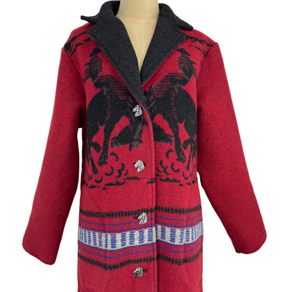 Schaefer Women's Blanket Coat-Crimson