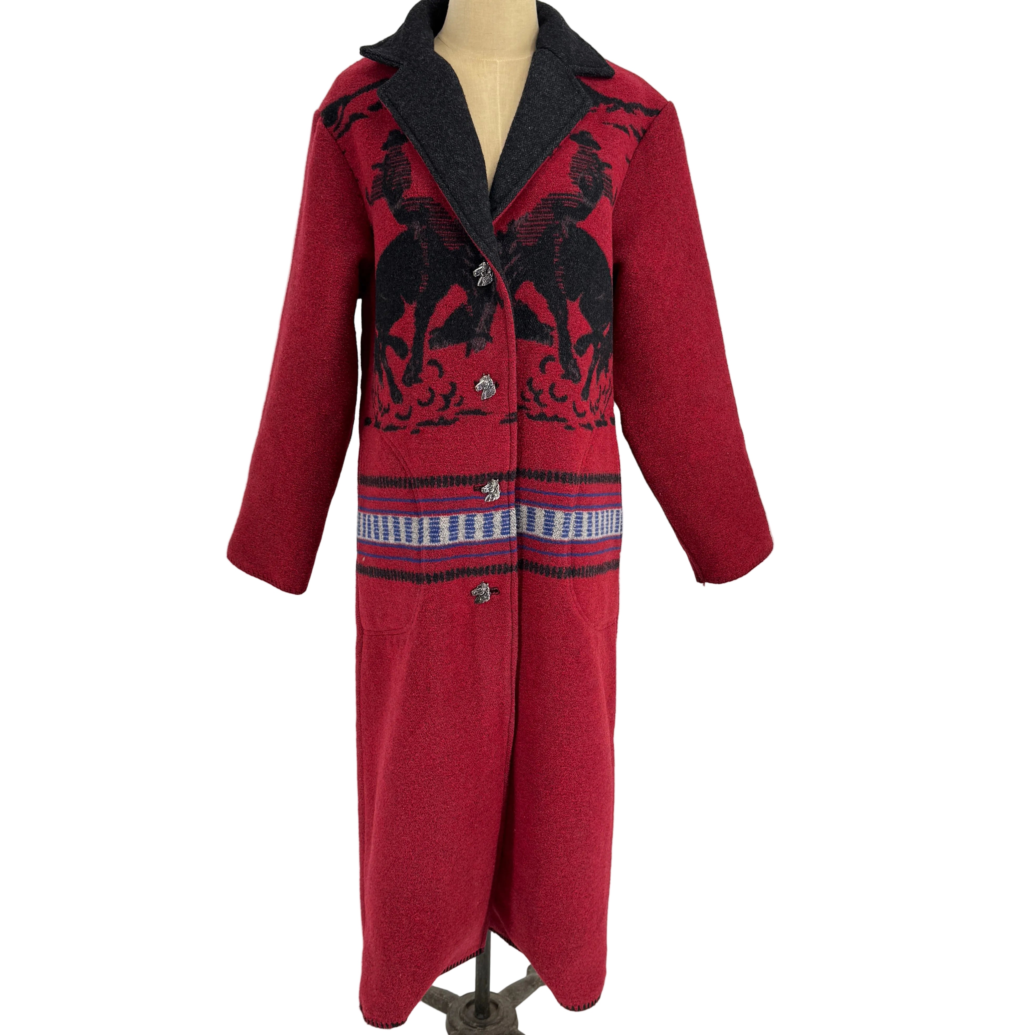 Schaefer Women's Blanket Coat-Crimson