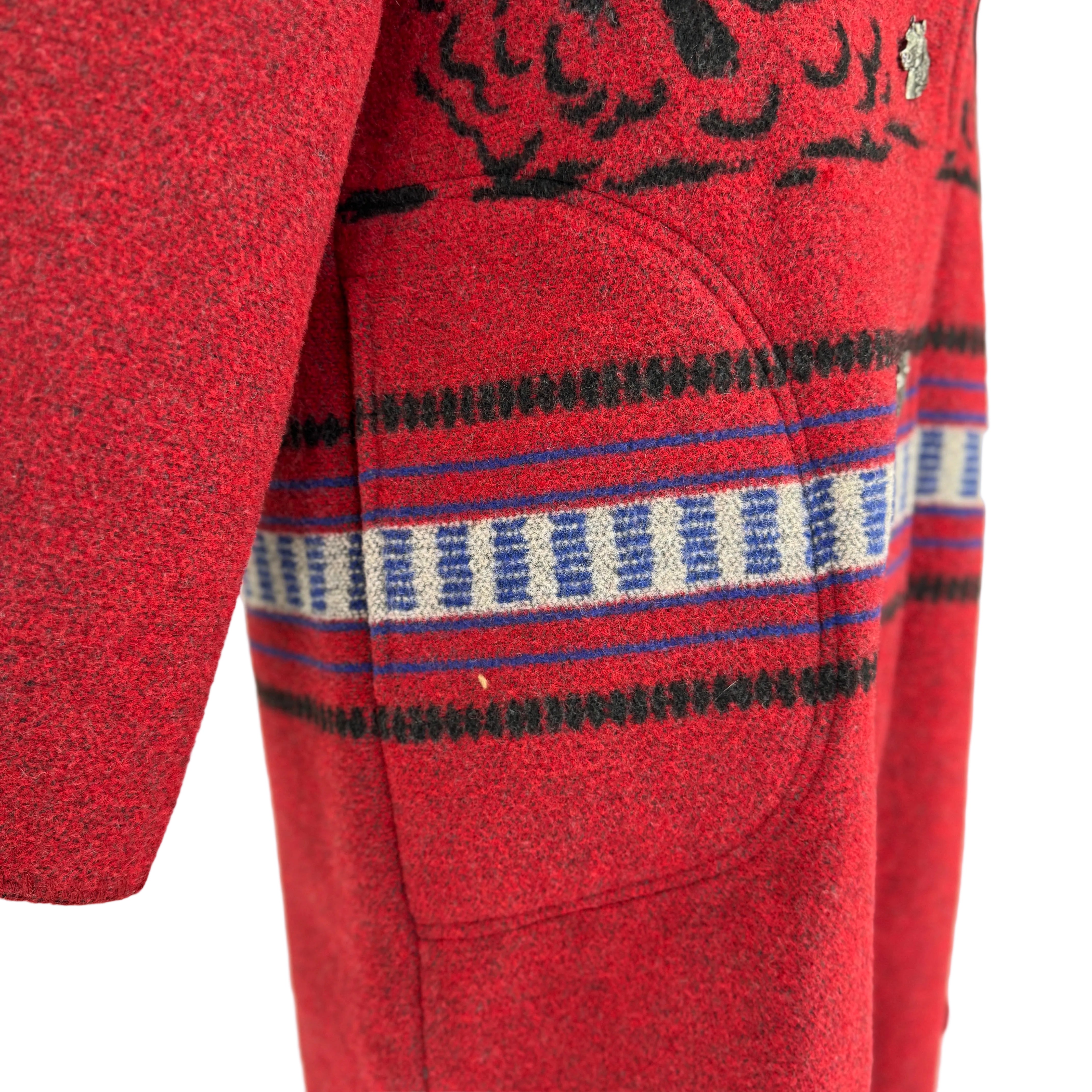 Schaefer Women's Blanket Coat-Crimson