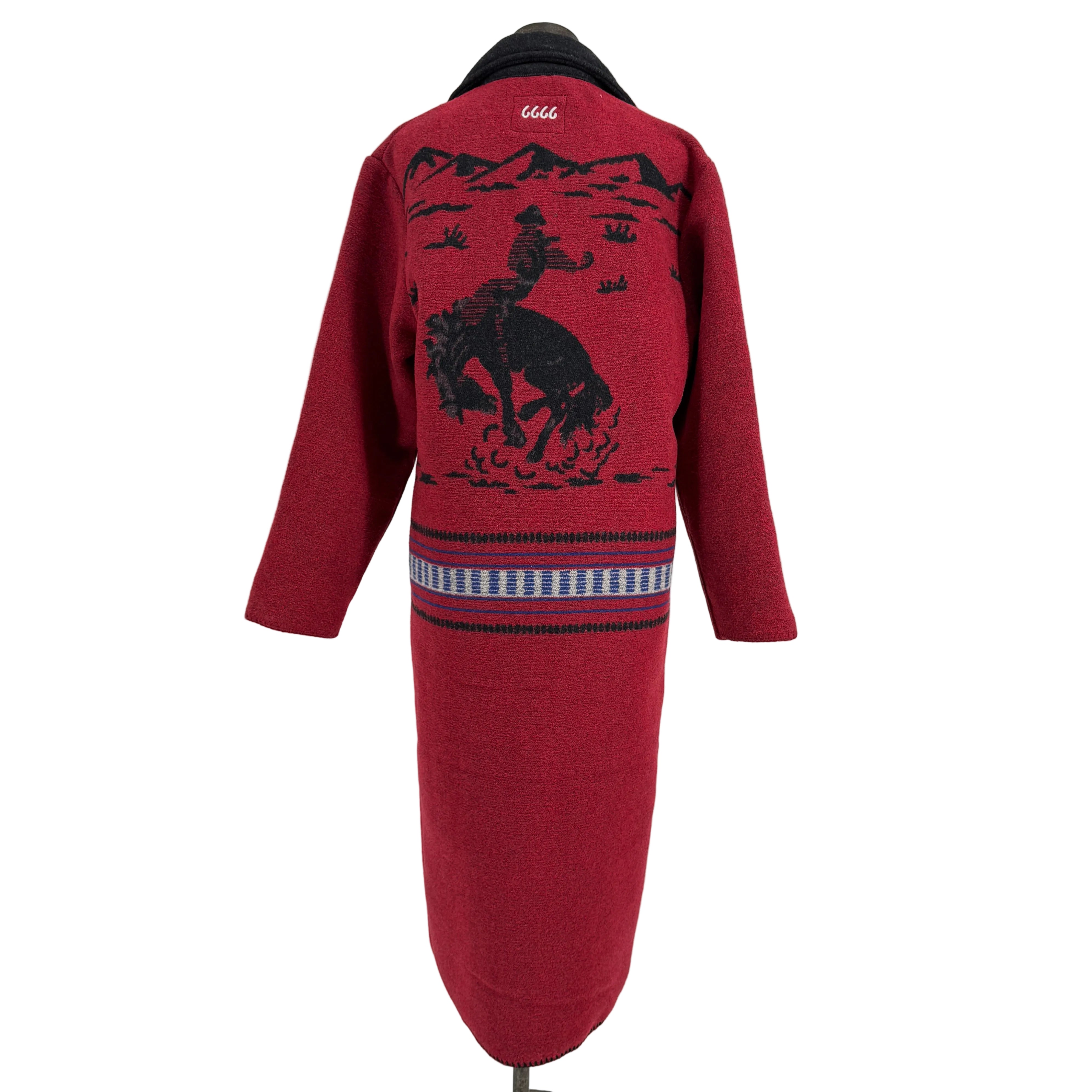 Schaefer Women's Blanket Coat-Crimson