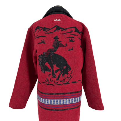 Schaefer Women's Blanket Coat-Crimson