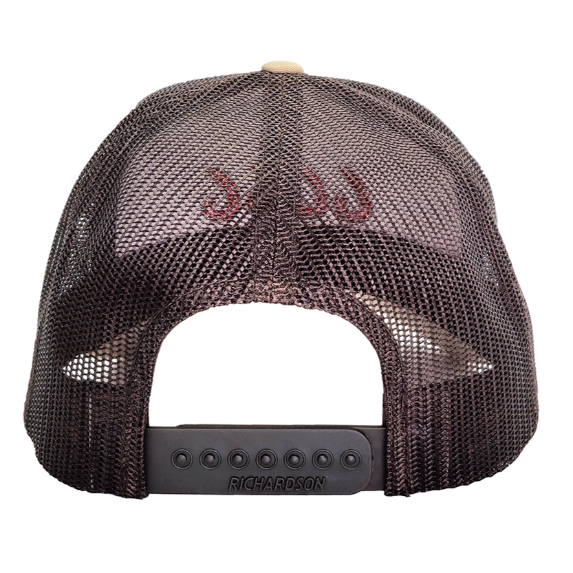Khaki/Coffee Trucker 112 with Red 6666