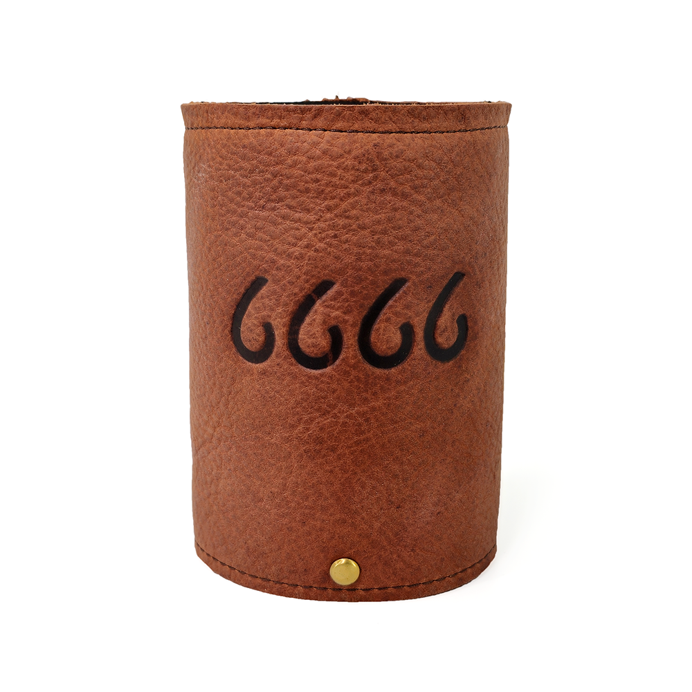 Four Sixes Leather Koozie (Single)