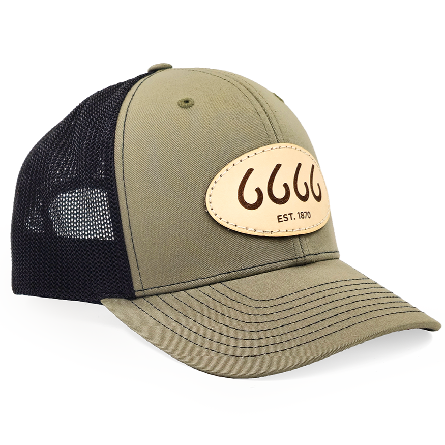 Leather Patch Trucker Loden/Black