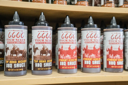 Four Sixes Straight Sixes Spicy BBQ Sauce