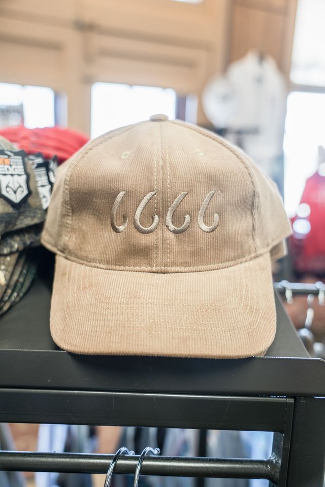 Four Sixes Corduroy Cap in Beige