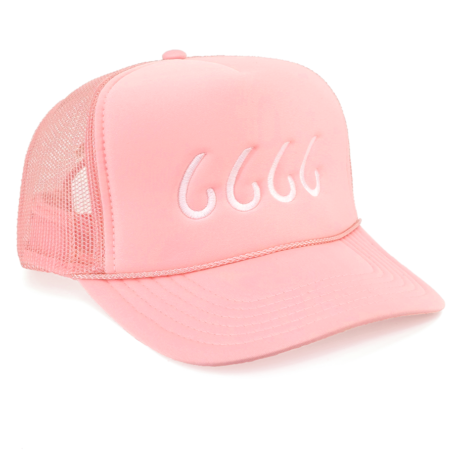 Pink 5 Panel Trucker