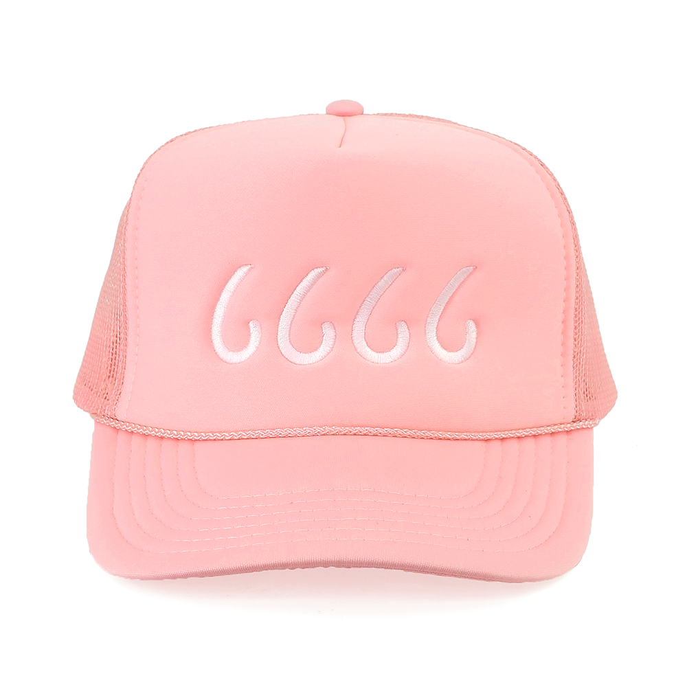 Pink 5 Panel Trucker