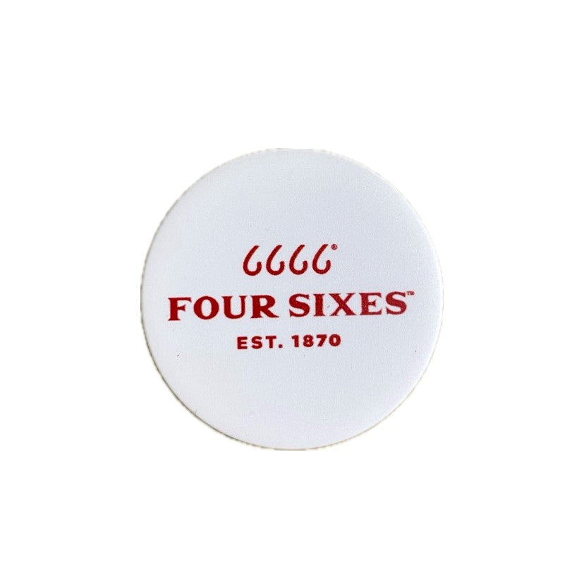Four Sixes PopSocket Pop Grip- White