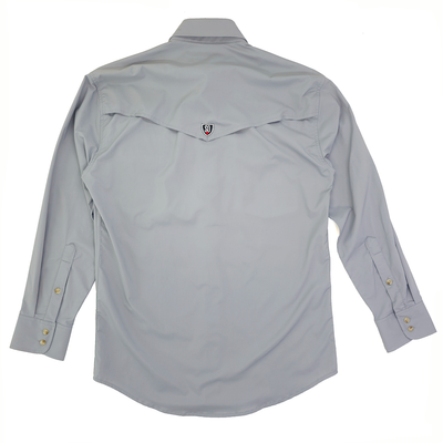 Schaefer RangeTek Button Down Long Sleeve Back - Charcoal