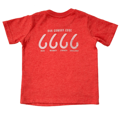 Four Sixes Toddler T-Shirt Heather Red