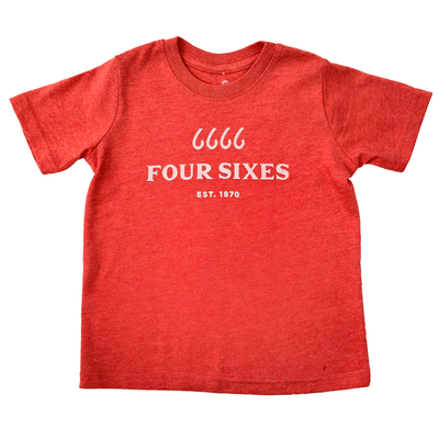 Four Sixes Toddler T-Shirt Heather Red