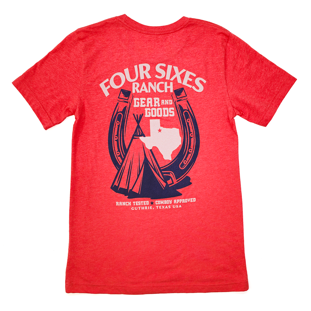 Red Horseshoe Gear & Goods T-Shirt Back