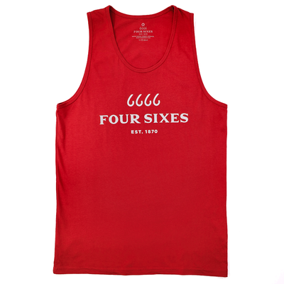 Four Sixes Logo Tank Top - Red