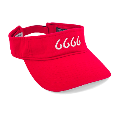 Four Sixes Visor - Red