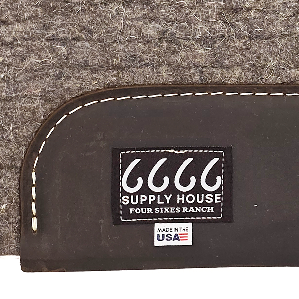 Four Sixes 3/4" Felt Saddle Pad