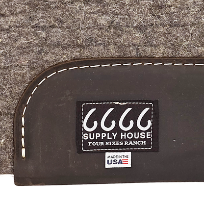 Four Sixes 3/4" Felt Saddle Pad
