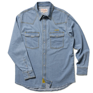 Schaefer Classic Western Denim Snap Shirt-Light