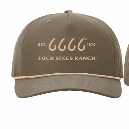 Four Sixes Ranch Performance Rope Cap