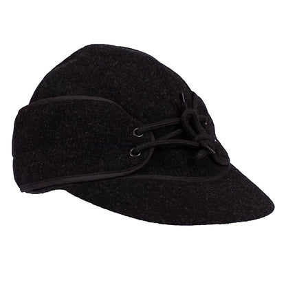 Black Wool Cap