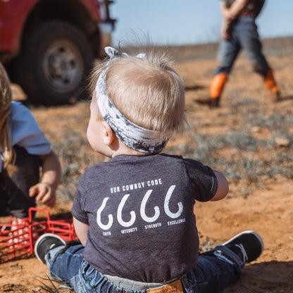 Four Sixes Onesie Heather Navy