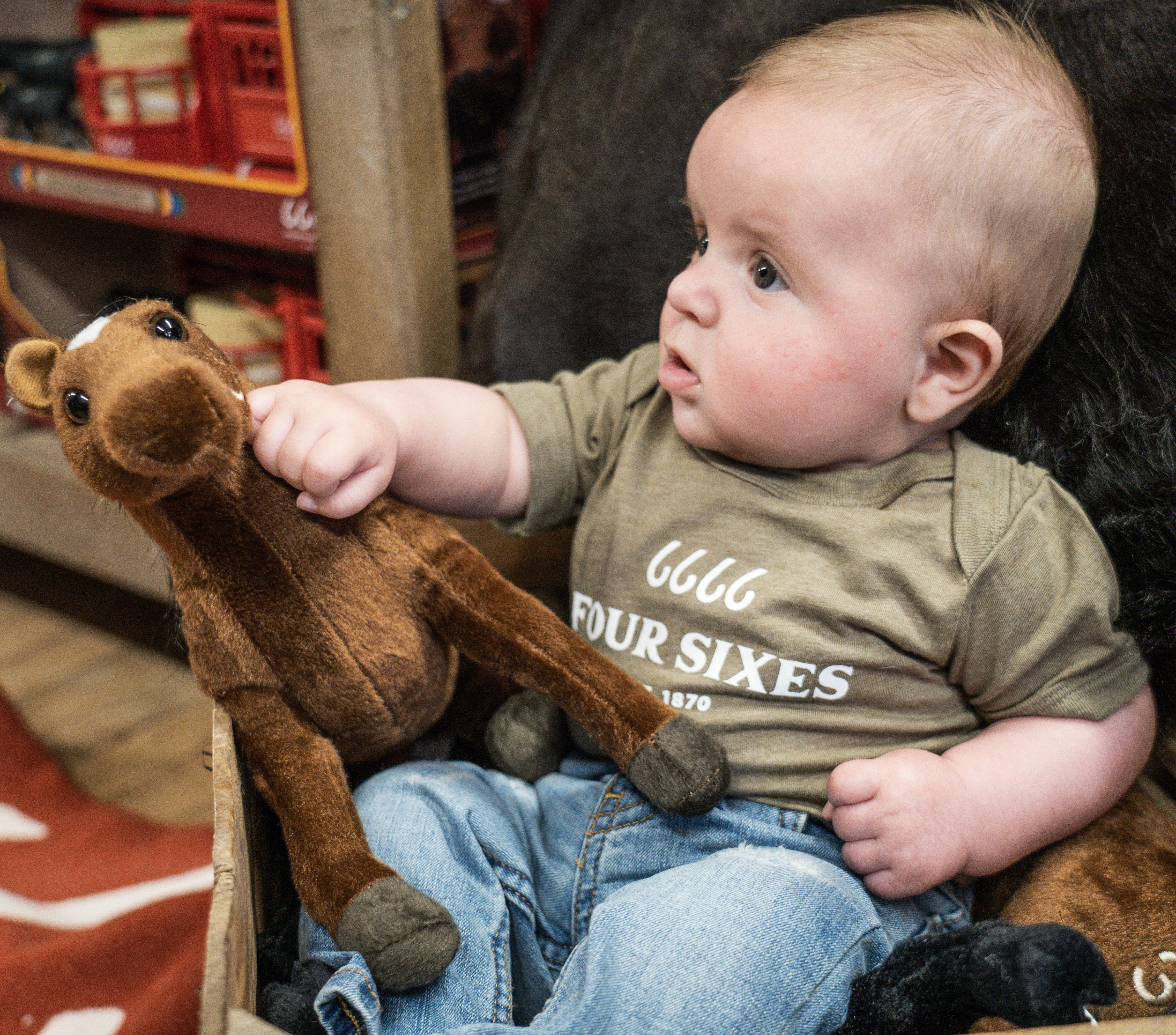 Logo Onesie with Cowboy Code - Olive – Shop 6666 Ranch