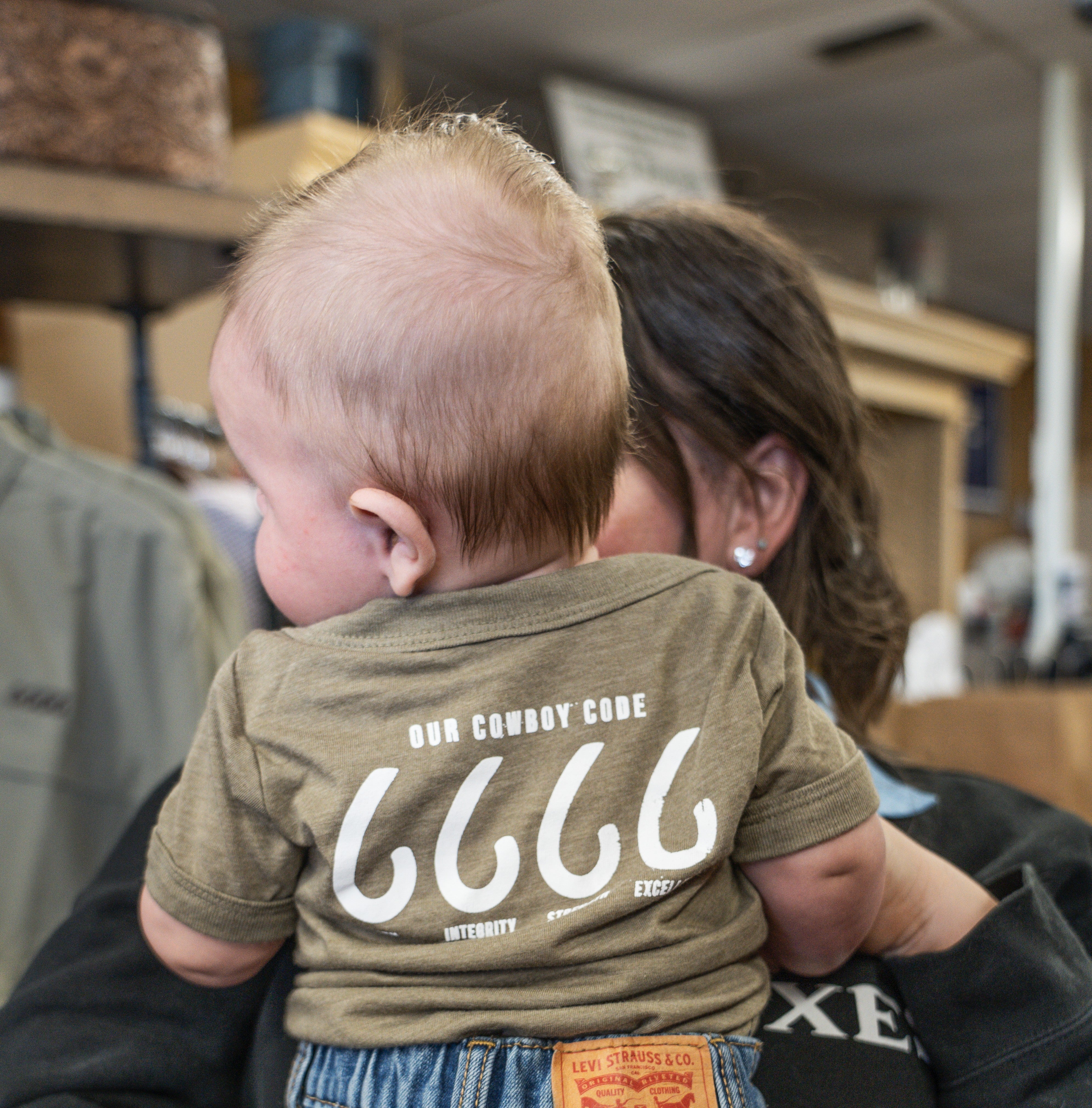 Logo Onesie with Cowboy Code - Olive – Shop 6666 Ranch