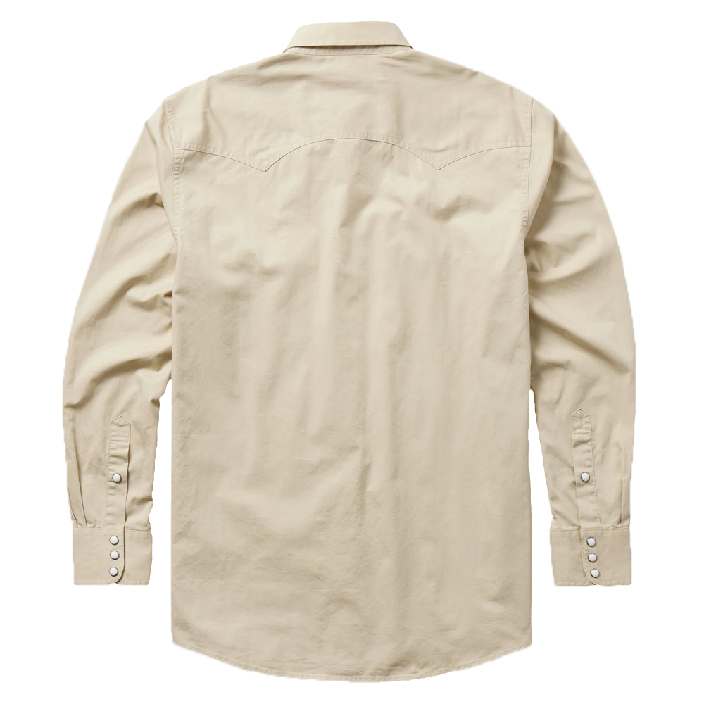 Schaefer Slub Twill Shirt w/ Snaps Back- Khaki