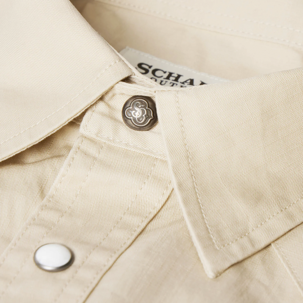 Schaefer Slub Twill Shirt w/ Snaps- Khaki