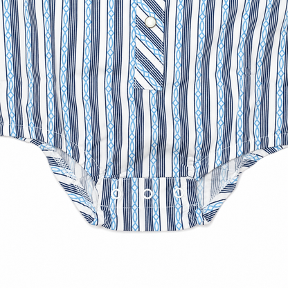 Wrangler Baby Boy Blue/White Bodysuit - Long Sleeve