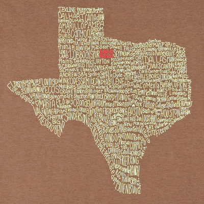 *SALE* Brown Texas Town T-Shirt