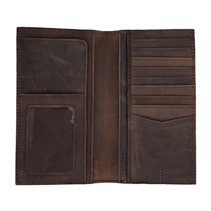 Leather Tall Rodeo Wallet
