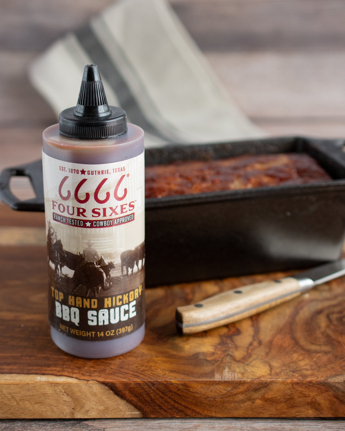 Four Sixes Top Hand Hickory BBQ Sauce