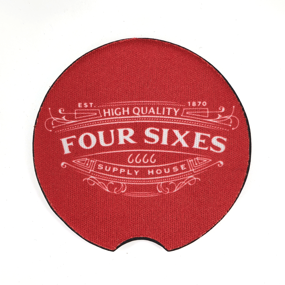 Red Four Sixes Supply House Car Coaster