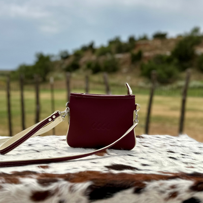 Croton Collection, Wristlet in Burgundy