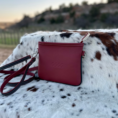 Croton Collection Wristlet in Cherry Red and Black