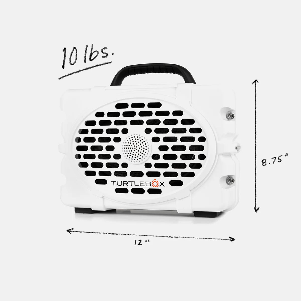 6666 Branded Turtlebox Bluetooth Speaker-White